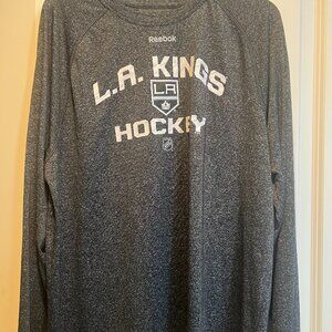 NHL LA Kings Gray Long Sleeve Speedwick Shirt Large